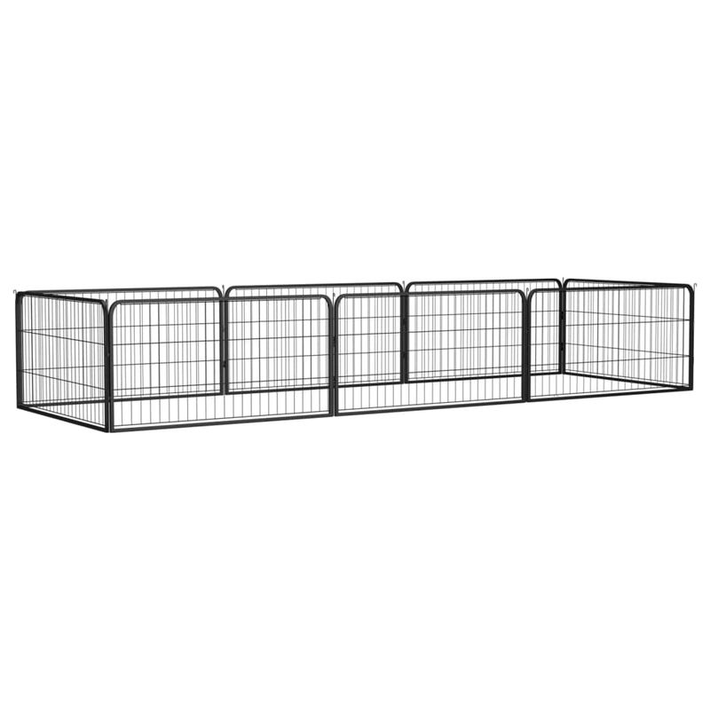 vidaXL parc pour chiens Acier