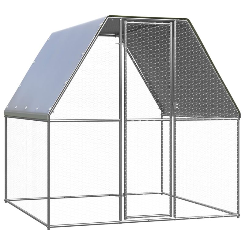 vidaXL cage à poules Acier