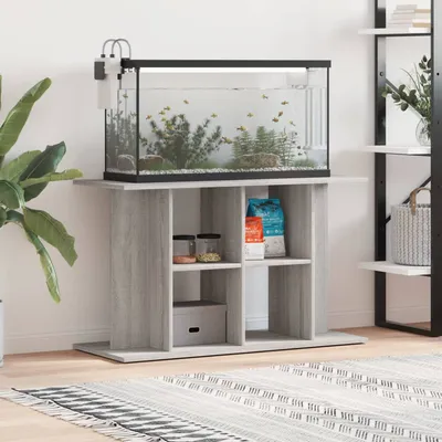 vidaXL support pour aquarium Bois d'ingénierie