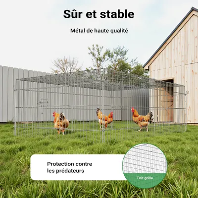 Wiltec Parc enclos pour petits animaux domestiques – 1830 x 1220 x 600 mm –