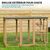 Wiltec Enclos extérieur – 180 x 80 x 111,8 cm – en Bois de sapin et avec gr