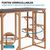 Wiltec Enclos extérieur – 180 x 80 x 111,8 cm – en Bois de sapin et avec gr