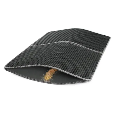 Fudajo Tapis de litière pliable - 75 x 55 cm - couleur Grise - Paillasson r