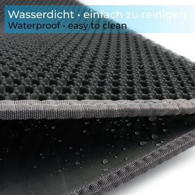 Fudajo Tapis de litière pliable - 75 x 55 cm - couleur Grise - Paillasson r