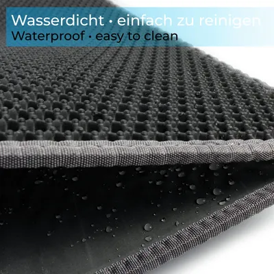 Fudajo Tapis de litière pliable - 75 x 55 cm - couleur Grise - Paillasson r