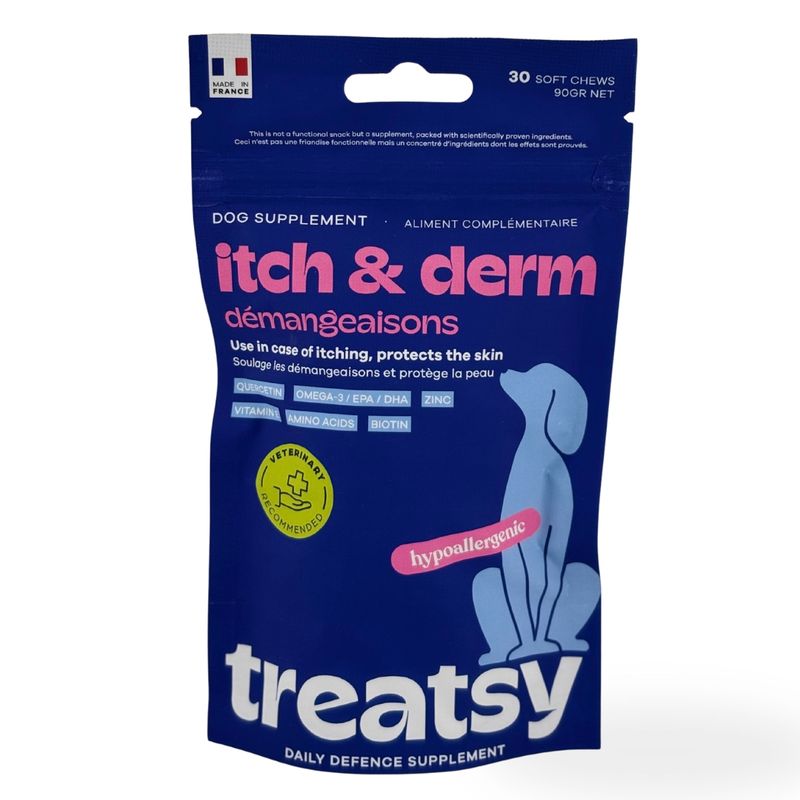 Treatsy Complément Alimentaire - Anti-Démangeaisons pour chiens