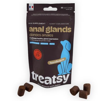 Treatsy Complément Alimentaire - Glandes-Anales pour chiens - lot de 2