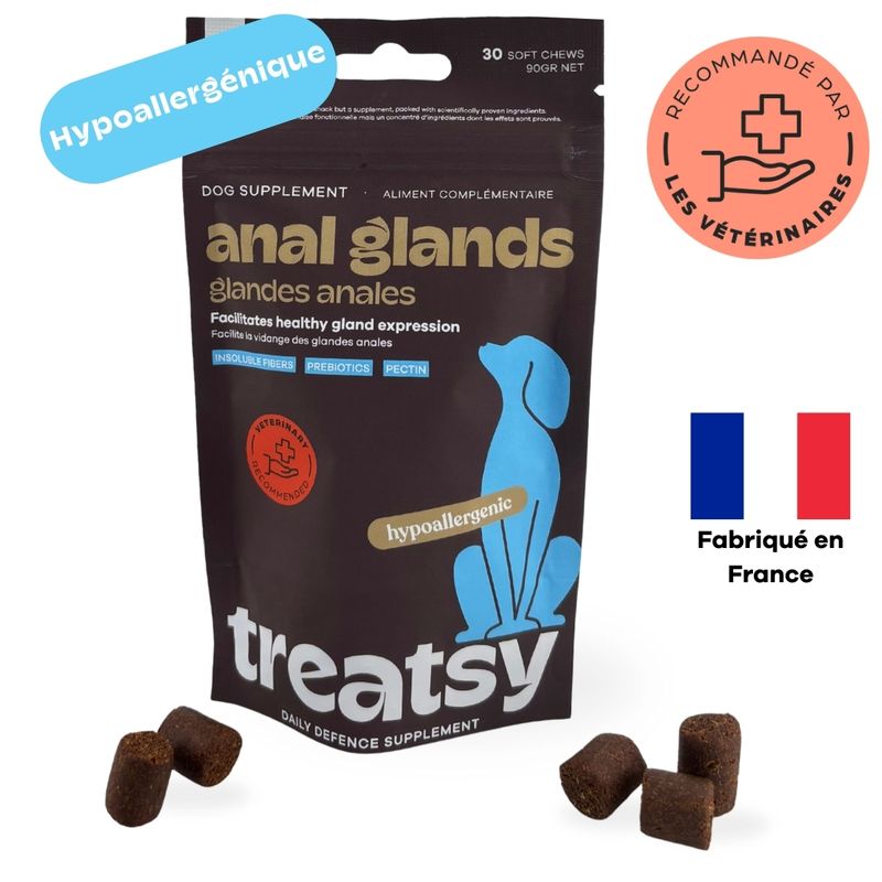 Treatsy Complément Alimentaire - Glandes-Anales pour chiens - lot de 2