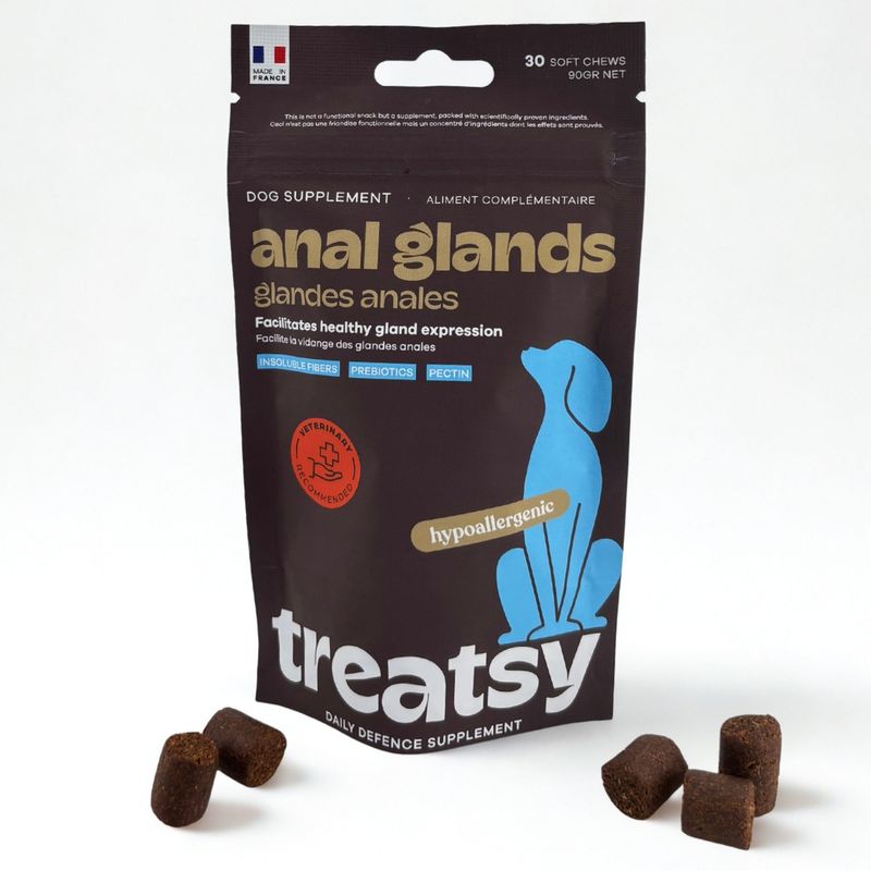 Treatsy Complément Alimentaire - Glandes-Anales pour chiens - lot de 2