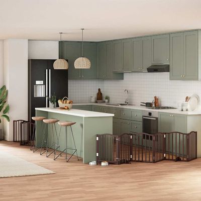 vidaXL Barrière en bois de peuplier pour chien