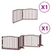 vidaXL Barrière en bois de peuplier pour chien