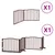 vidaXL Barrière en bois de peuplier pour chien vidaXL Barrière en bois de peuplier pour chien