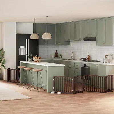 vidaXL Barrière en bois de peuplier pour chien