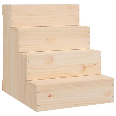 vidaXL escalier pour animaux de compagnie Bois de pin massif