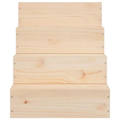 vidaXL escalier pour animaux de compagnie Bois de pin massif