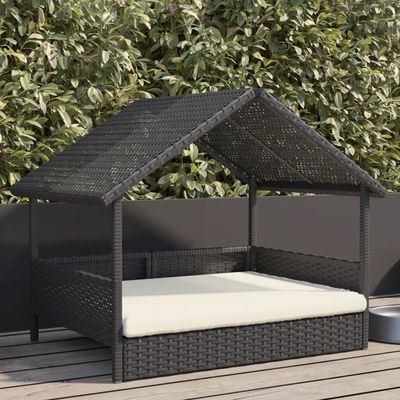 vidaXL niche pour chien Rotin synthétique
