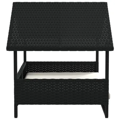 vidaXL niche pour chien Rotin synthétique