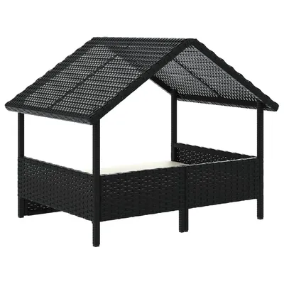 vidaXL niche pour chien Rotin synthétique