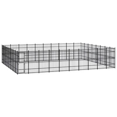 vidaXL chenil pour chiens Acier