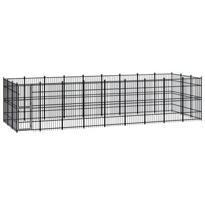 vidaXL chenil pour chiens Acier