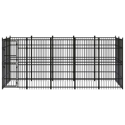vidaXL chenil pour chiens Acier