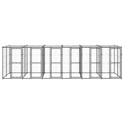 vidaXL niche pour chiens Acier