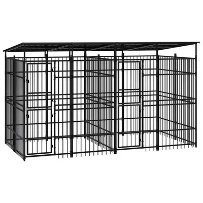 vidaXL chenil pour chiens Acier vidaXL chenil pour chiens Acier