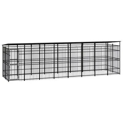 vidaXL chenil pour chiens Acier vidaXL chenil pour chiens Acier