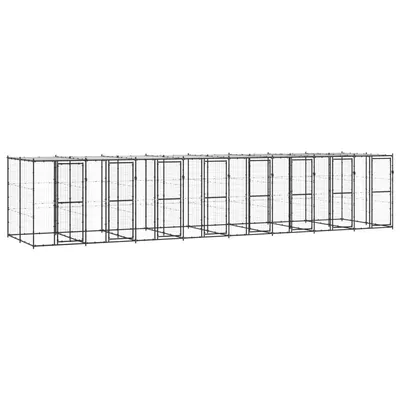 vidaXL niche pour chiens Acier