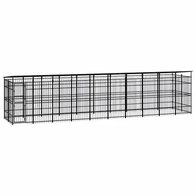 vidaXL chenil pour chiens Acier vidaXL chenil pour chiens Acier