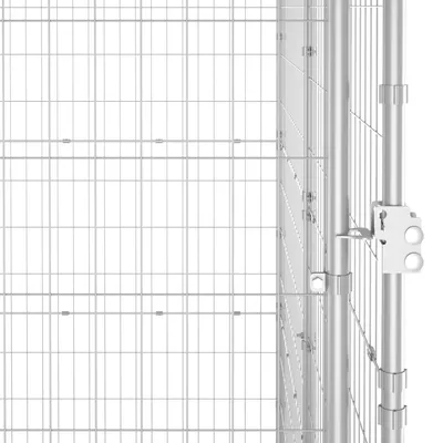 vidaXL niche pour chiens Acier