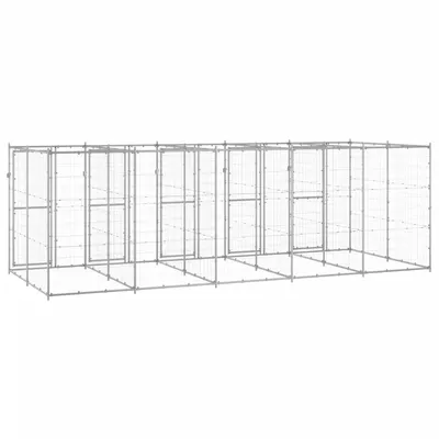 vidaXL niche pour chiens Acier