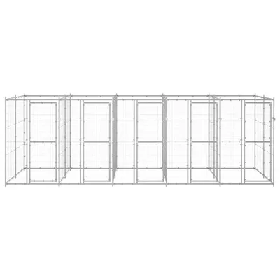 vidaXL niche pour chiens Acier