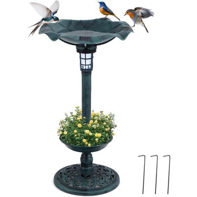 GIANTEX Mangeoire Oiseaux Exterieur avec Lumière Solaire