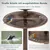 GIANTEX 3-in-1 Außenvogelfutterstelle mit Sockel und Solarbeleuchtung GIANTEX 3-in-1 Außenvogelfutterstelle mit Sockel und Solarbeleuchtung