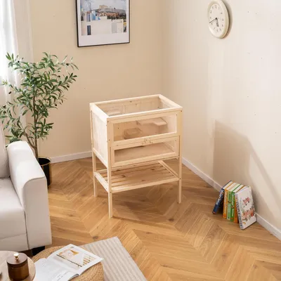 GIANTEX Mangeoire Oiseaux Exterieur sur Piédestal 3 en 1,Lumière Solaire