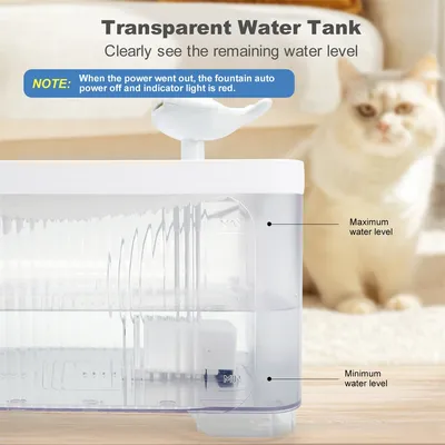 IntiMeg Fontaine à eau pour chat , 2.5L , 30dB
