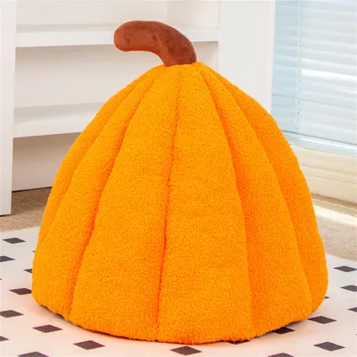 IntiMeg Panier pour Chat Citrouille d'Halloween