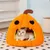 IntiMeg Panier pour Chat Citrouille d'Halloween