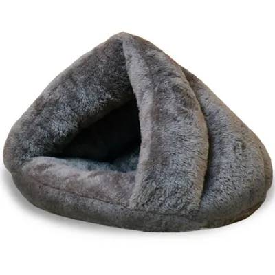 IntiMeg Cama tipo cueva para perros y gatos, 45 x 40 x 30 cm