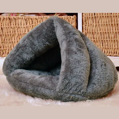 IntiMeg Cama tipo cueva para perros y gatos, 45 x 40 x 30 cm