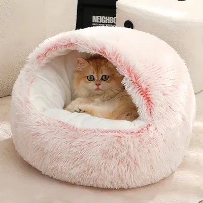 FurryFusion Lit pour chat semi-fermé