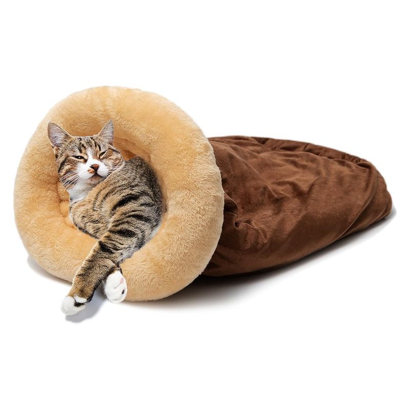 IntiMeg Niche pour chat isolée en laine, 65 x 48 cm