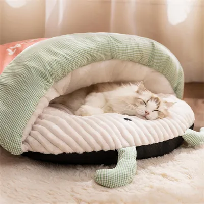 IntiMeg Lit chauffant pour chat - sac de couchage 3D