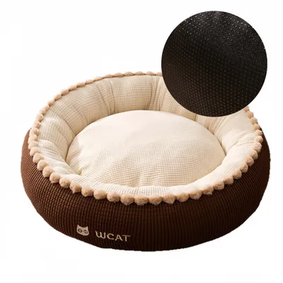 FurryFusion Nid de couchage profond pour chats et chiens