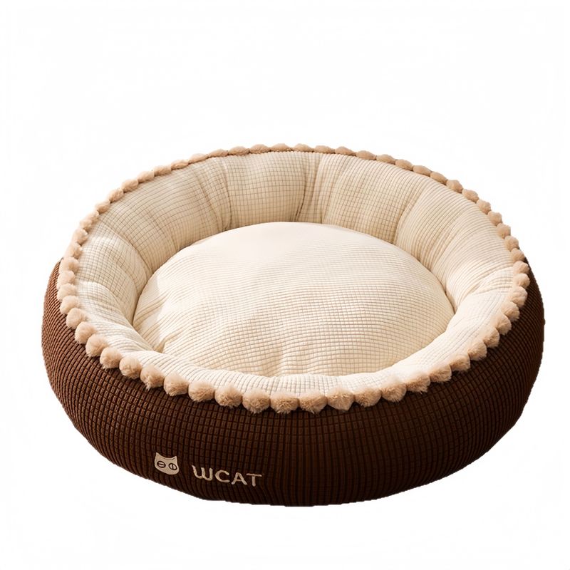 FurryFusion Nid de couchage profond pour chats et chiens