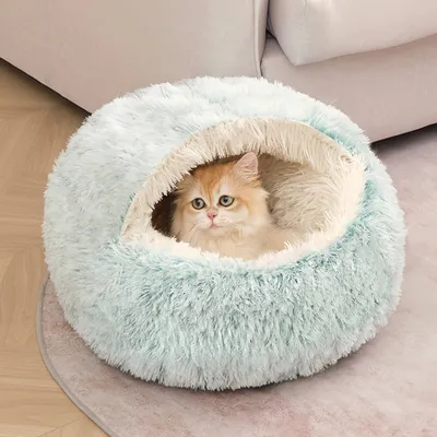 FurryFusion Lit pour chat semi-fermé