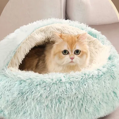 FurryFusion Lit pour chat semi-fermé