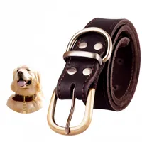 FurryFusion Collier en cuir pour chien