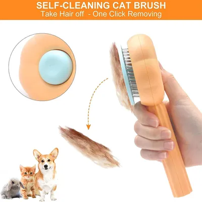 IntiMeg Brosse auto - nettoyante pour chien et chat